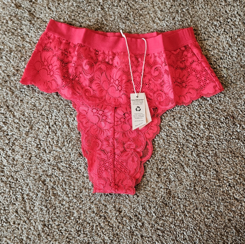 We are HAH by Free People Small Red Spin me Panty